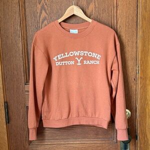 Yellowstone Dutton Ranch Burnt Orange Sweatshirt